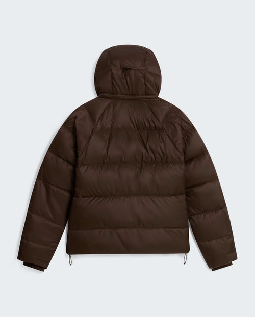 W CITY DOWN HOODED JACKET DARK CHESTNUT