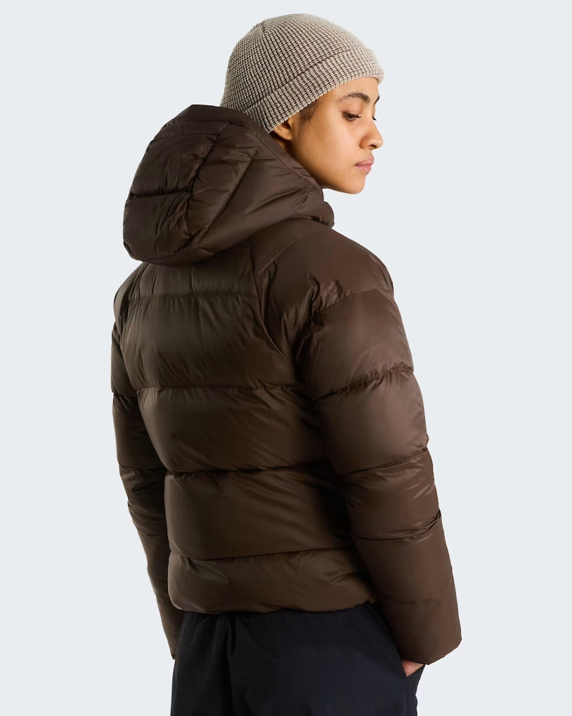 W CITY DOWN HOODED JACKET DARK CHESTNUT