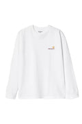 AMERICAN SCRIPT L/S WHITE