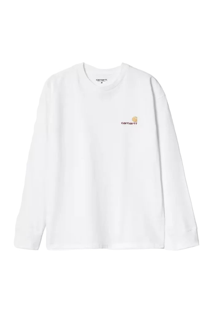 AMERICAN SCRIPT L/S WHITE