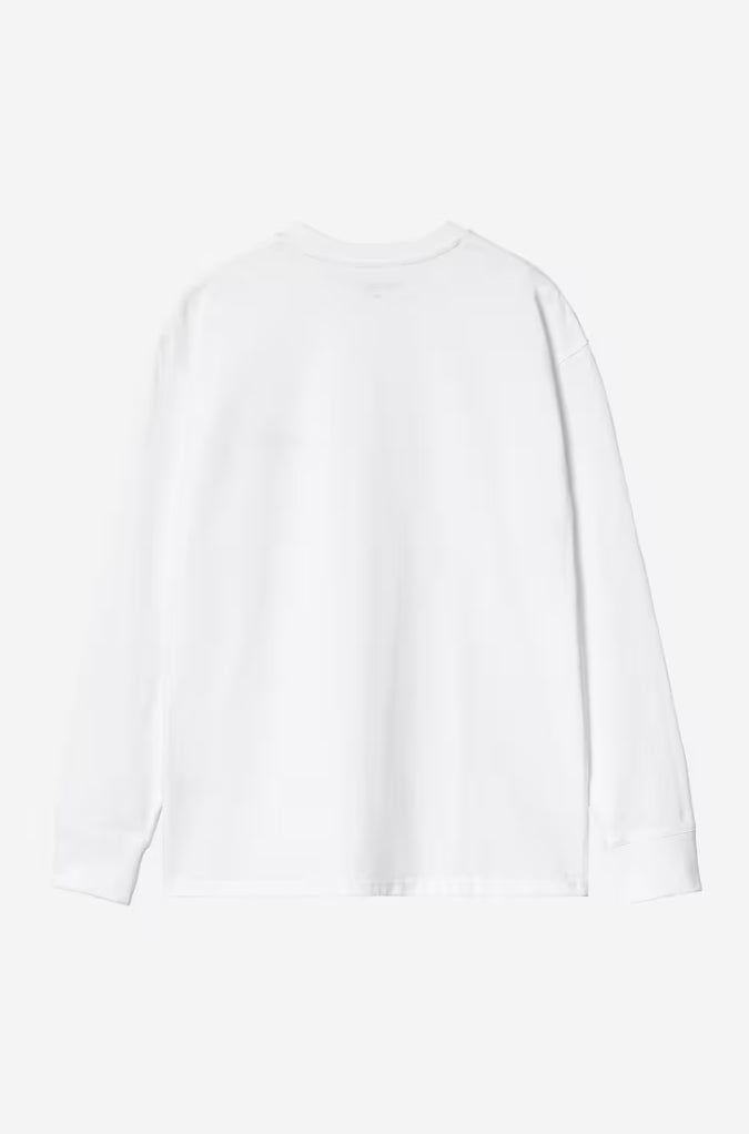 AMERICAN SCRIPT L/S WHITE