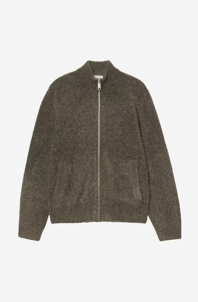 CURTIS SWEATER JACKET TANGLED SHUNGITE