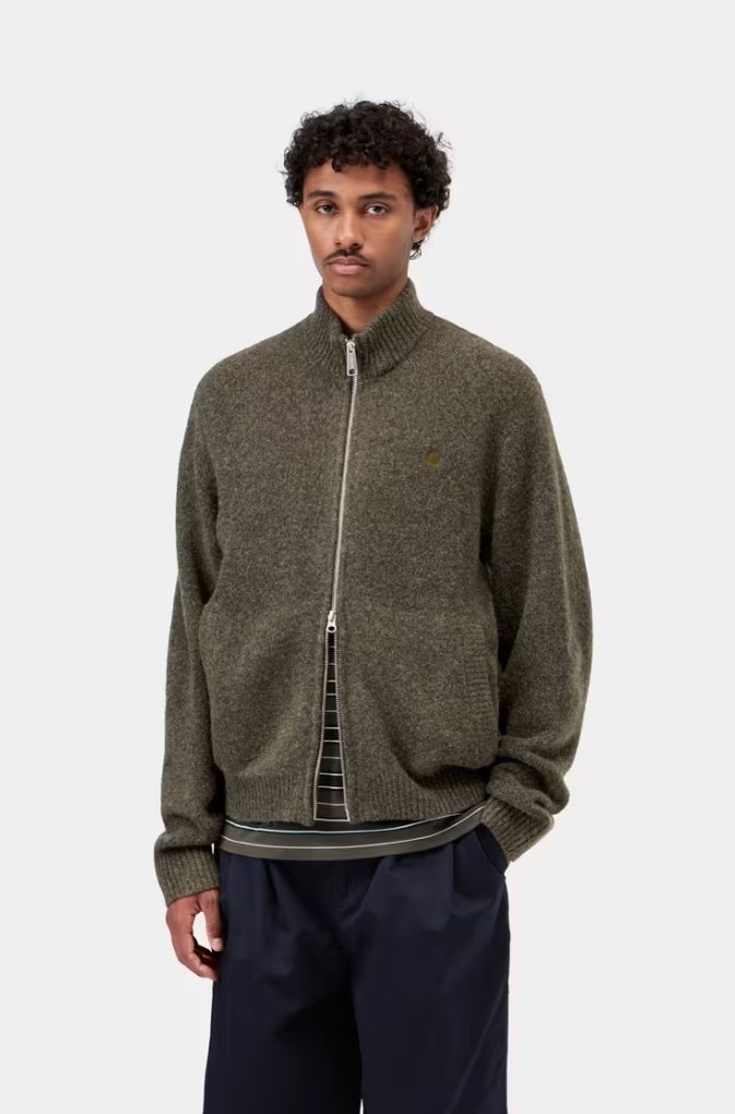 CURTIS SWEATER JACKET TANGLED SHUNGITE