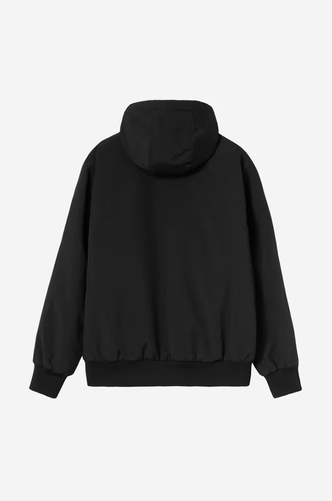 HOODED SAIL JACKET BLACK