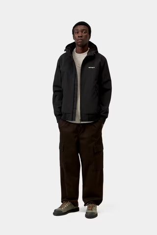 HOODED SAIL JACKET BLACK