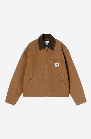W' OG DETROIT JACKET WIP H BROWN/TOBACCO RINSED