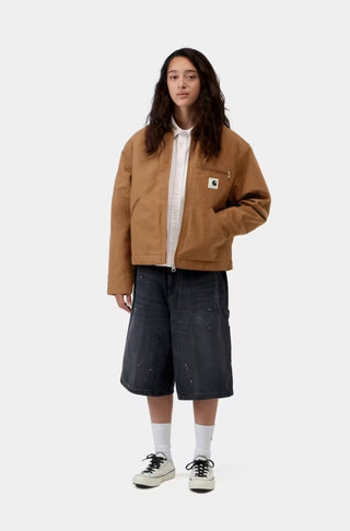 W' OG DETROIT JACKET WIP H BROWN/TOBACCO RINSED