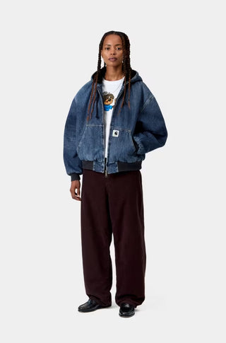 W' OG ACTIVE JACKET BLUE MARBLE USED WASH