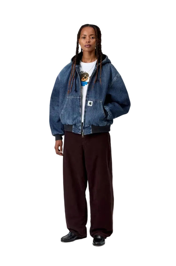 W' OG ACTIVE JACKET BLUE MARBLE USED WASH