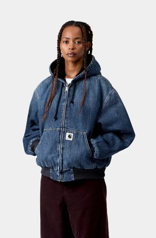 W' OG ACTIVE JACKET BLUE MARBLE USED WASH