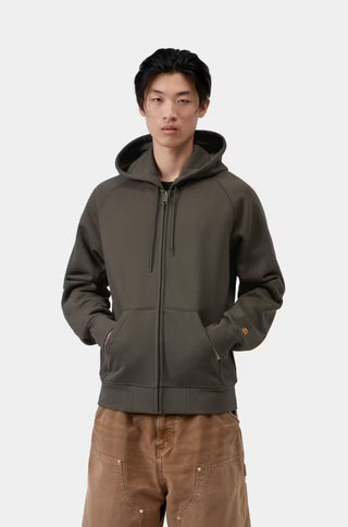 HOODED CHASE JACKET SHUNGITE