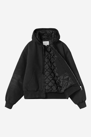 W' ACTIVE JACKET BLACK STONE CANVAS