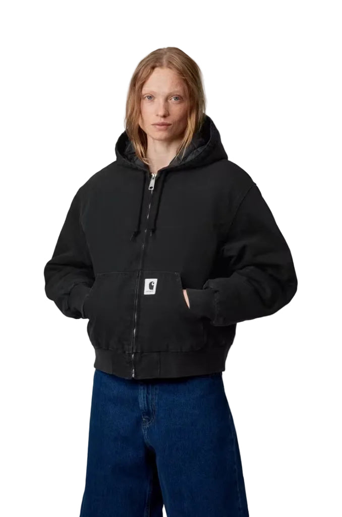 W' ACTIVE JACKET BLACK STONE CANVAS