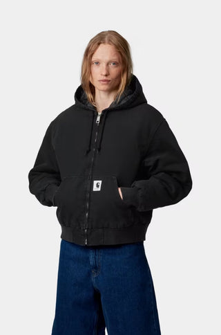 W' ACTIVE JACKET BLACK STONE CANVAS