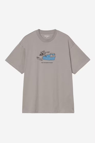 ICE FISHING TEE SHADY GREY