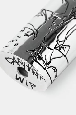 BLINKERFLUID BIC METAL LIGHTER CASE SILVER