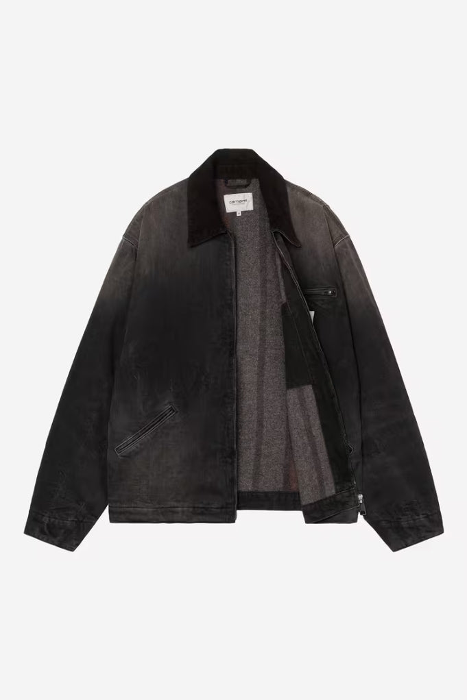 OG DETROIT JACKET BLACK/BLACK TOBACCO USED WASH