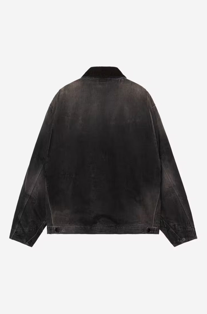 OG DETROIT JACKET BLACK/BLACK TOBACCO USED WASH