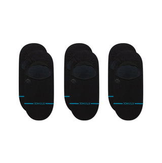 ICON NO SHOW SOCK 3-PACK BLACK