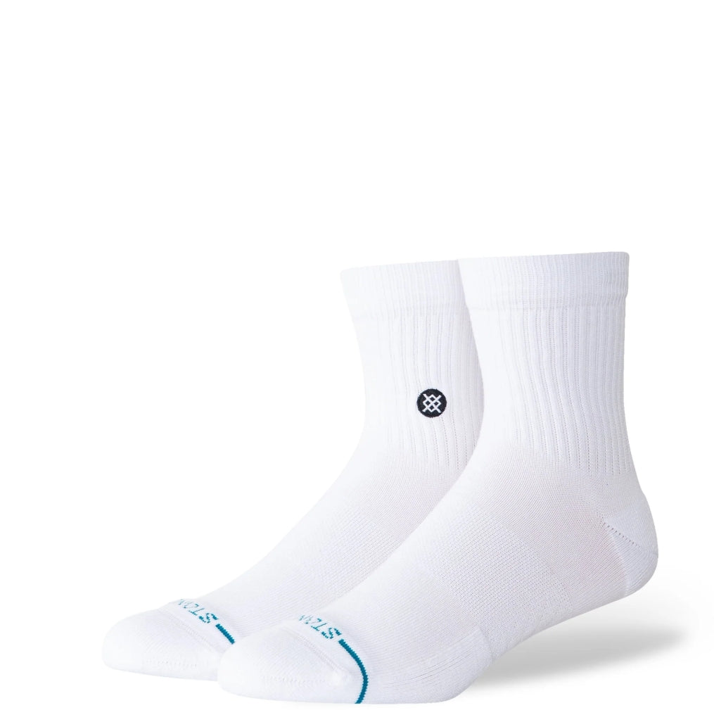 ICON QUARTER SOCK 3-PACK WHITE