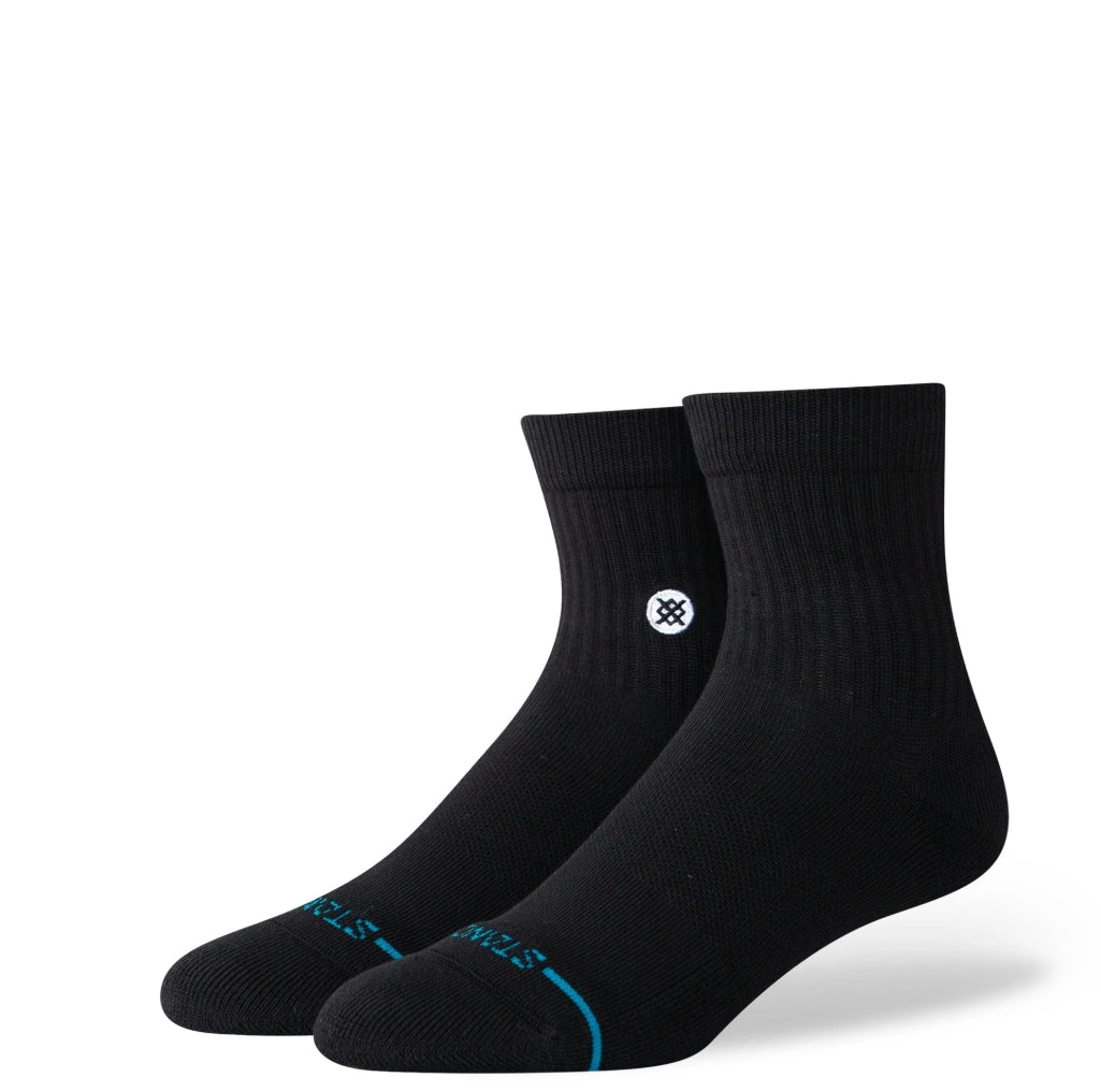 ICON QUARTER SOCK BLACK