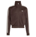 BECKENBAUER CROP TRACK TOP BROWN