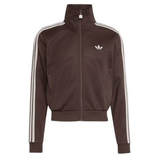 BECKENBAUER CROP TRACK TOP BROWN