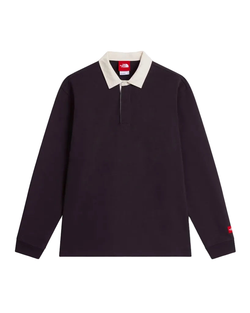 RED BOX RUGBY LONGSLEEVE POLO OBSIDIAN