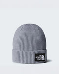 LOGO BOX CUFFED BEANIE GREY HEATHER