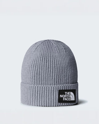 LOGO BOX CUFFED BEANIE GREY HEATHER