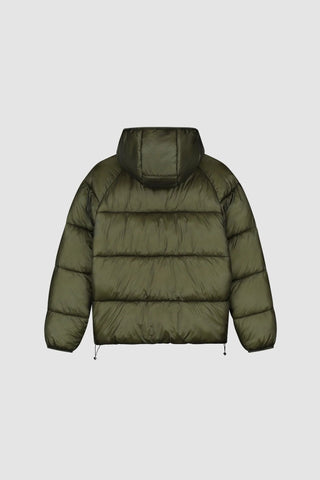RIPSTOP HOODED PUFFER GREEN