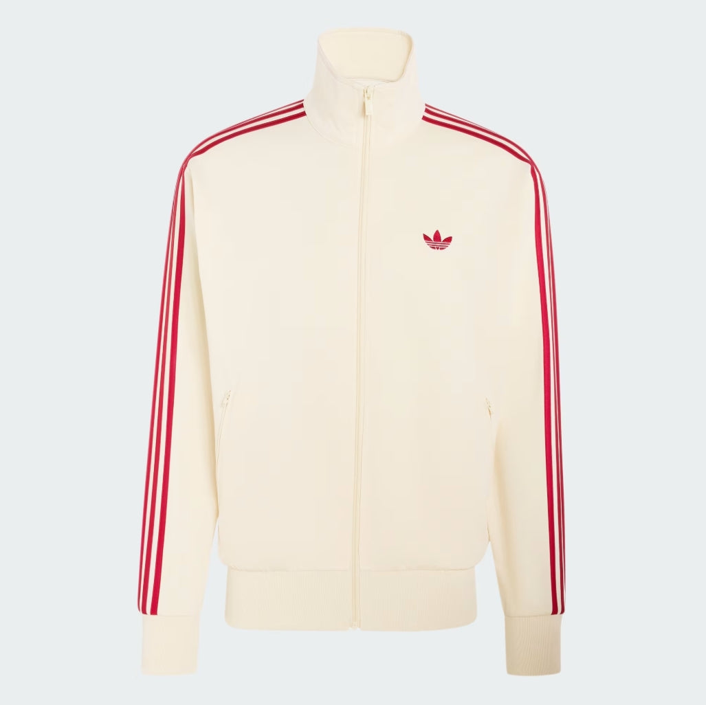 FIREBIRD TRACK TOP WARM VANILLA/TEAM VICTORY RED