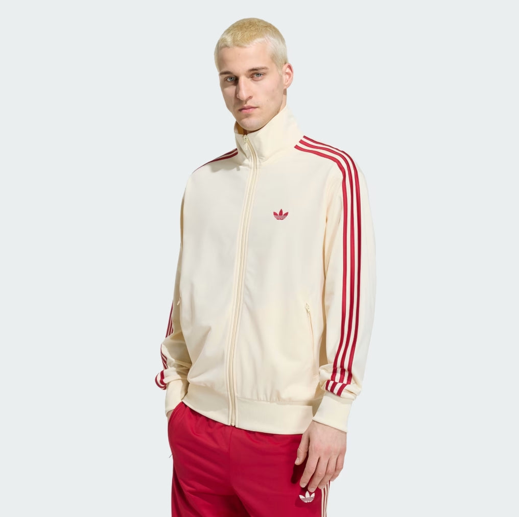 FIREBIRD TRACK TOP WARM VANILLA/TEAM VICTORY RED