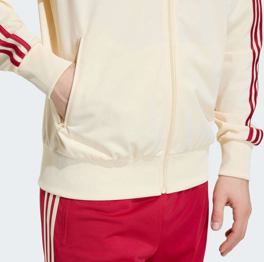 FIREBIRD TRACK TOP WARM VANILLA/TEAM VICTORY RED