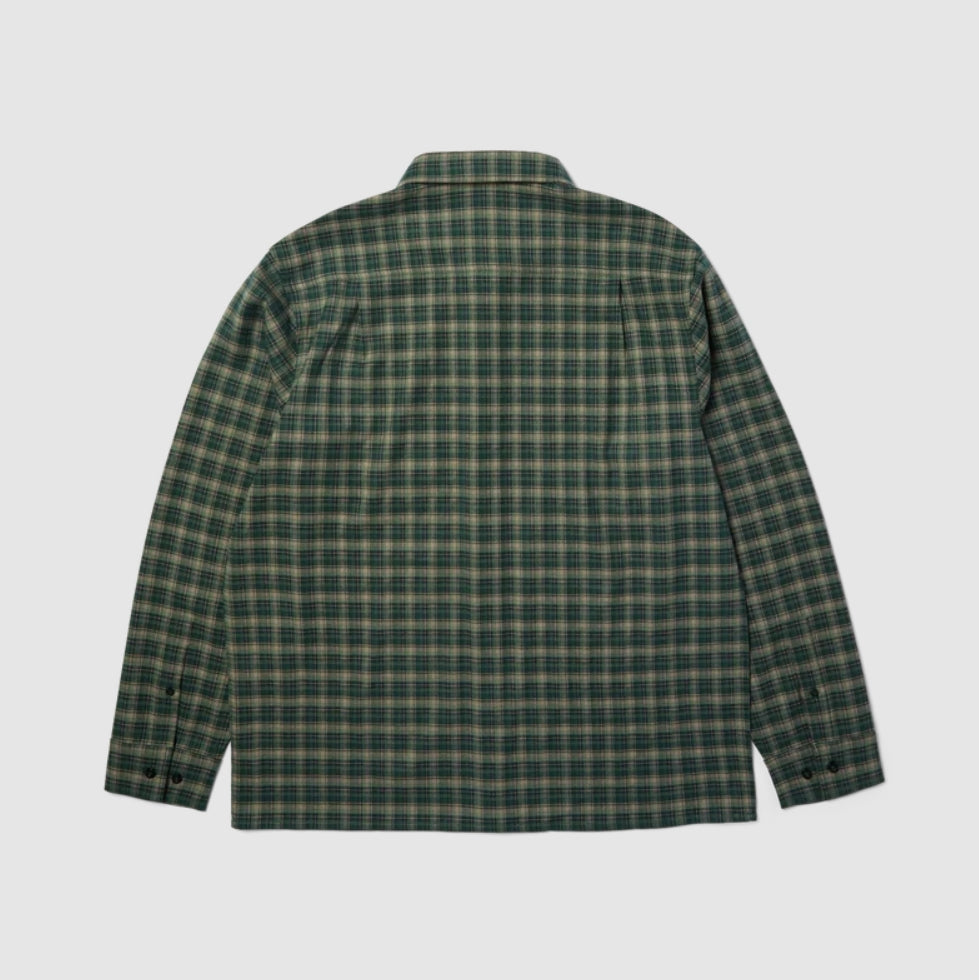 CROSS PLAID SHIRT PINE