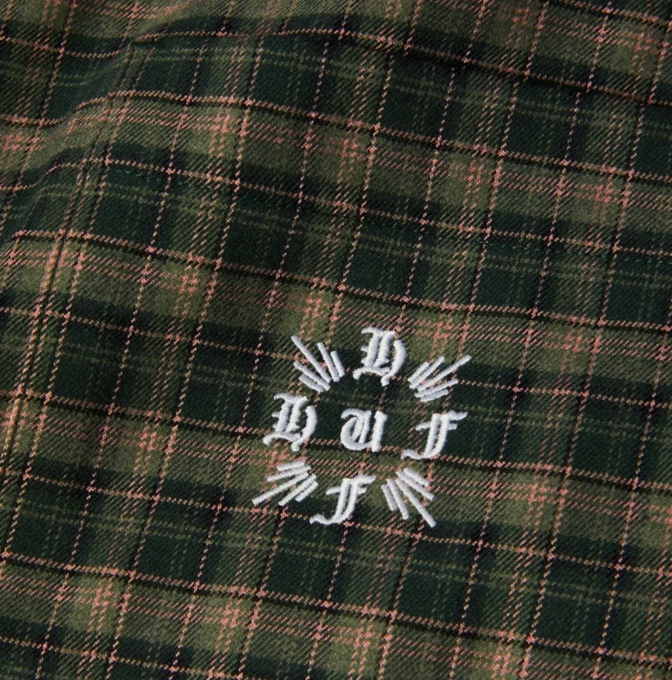 CROSS PLAID SHIRT PINE