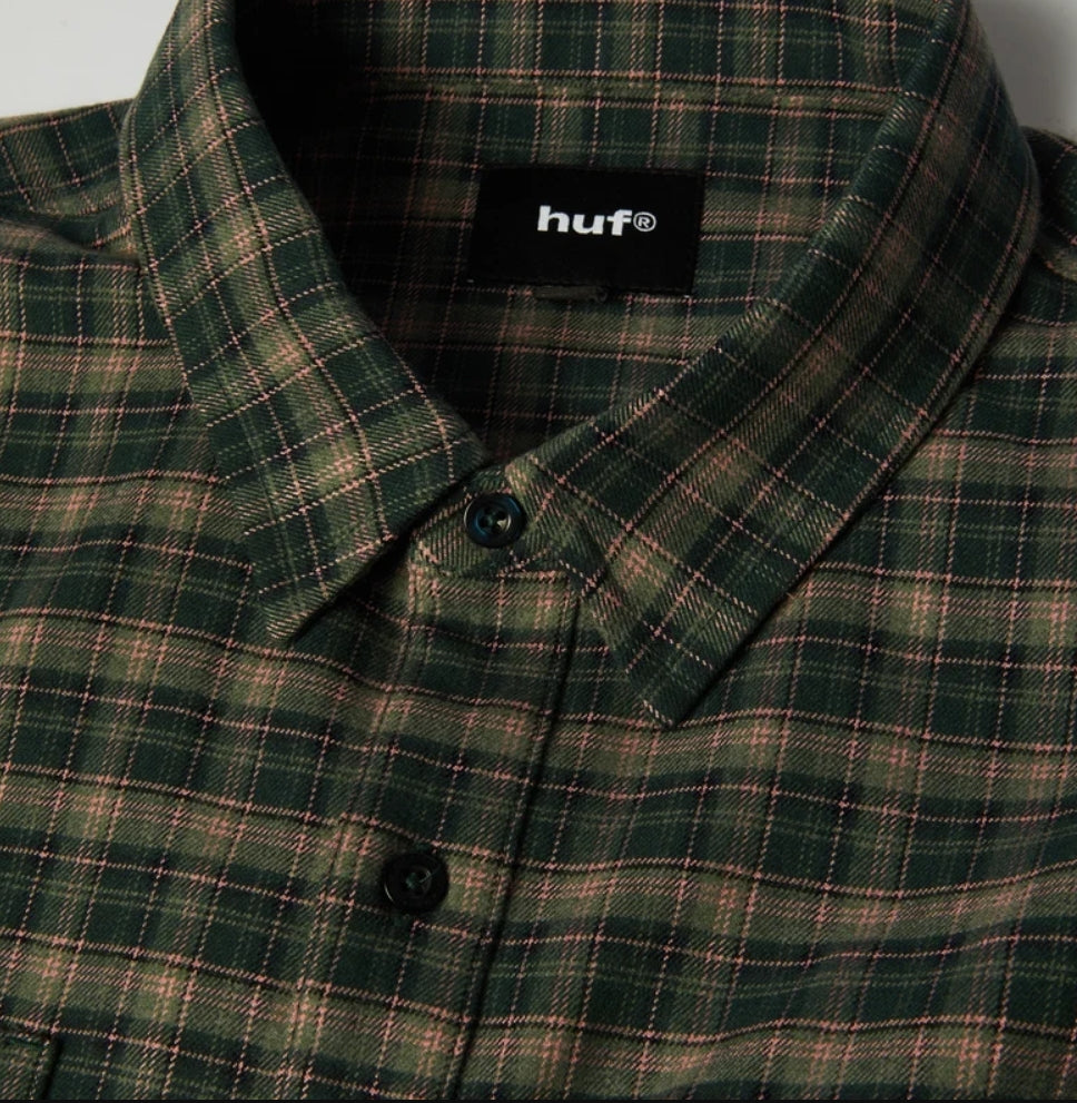 CROSS PLAID SHIRT PINE