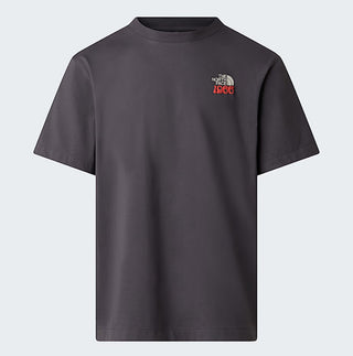 FLORA RELAXED GRAPHIC TEE ANTHRACITE GREY