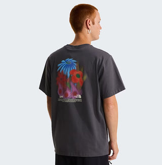 FLORA RELAXED GRAPHIC TEE ANTHRACITE GREY