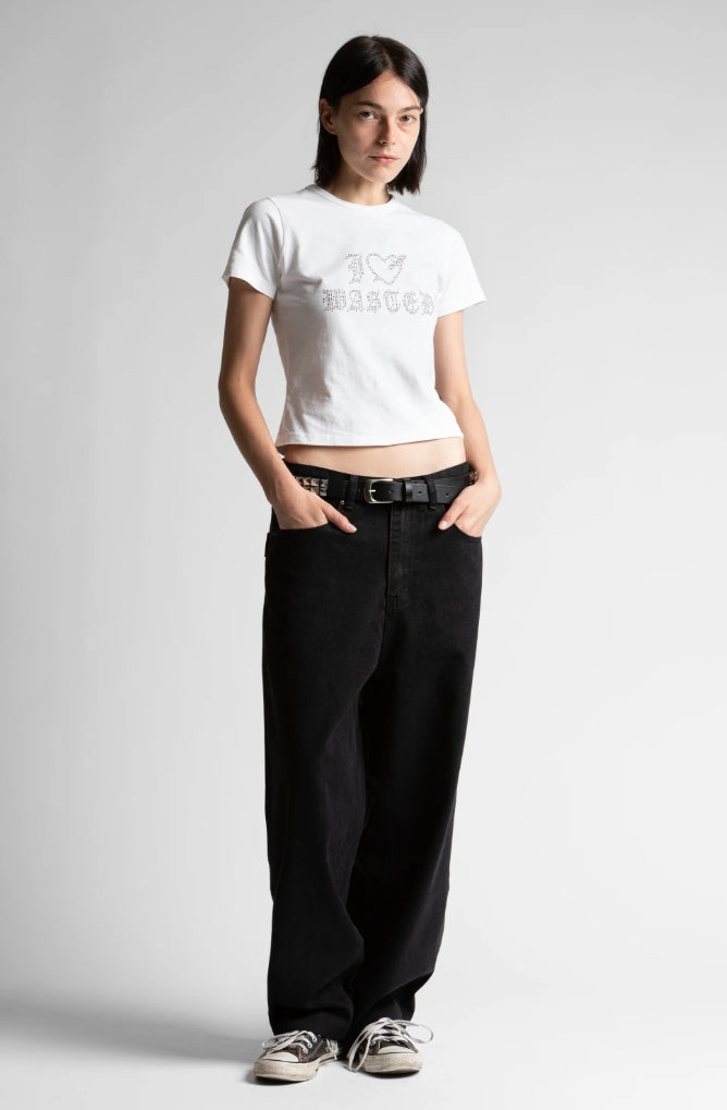 W I LOVE WASTED TEE WHITE