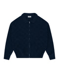 HEART ZIP KNIT BLUE