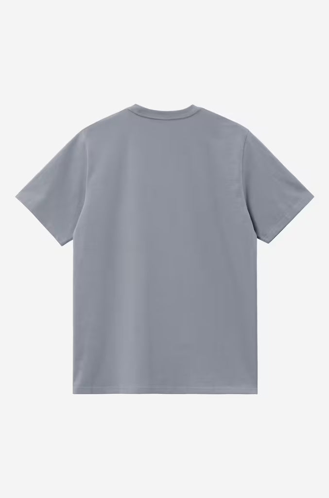 AMERICAN SCRIPT TEE SHADY BLUE