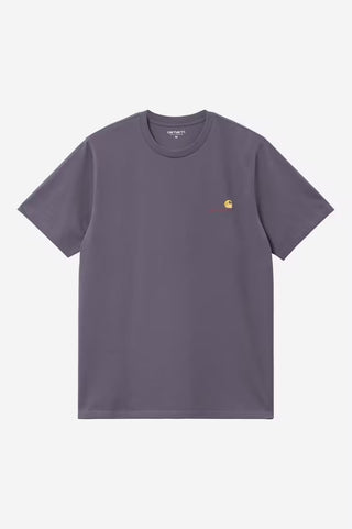 AMERICAN SCRIPT TEE SHADY PURPLE