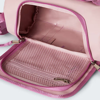 BASE CAMP DUFFEL SHOULDER BAG METAL PINK