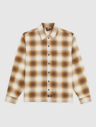 GULFPORT FLANNEL SHIRT CHOCOLATE BROWN