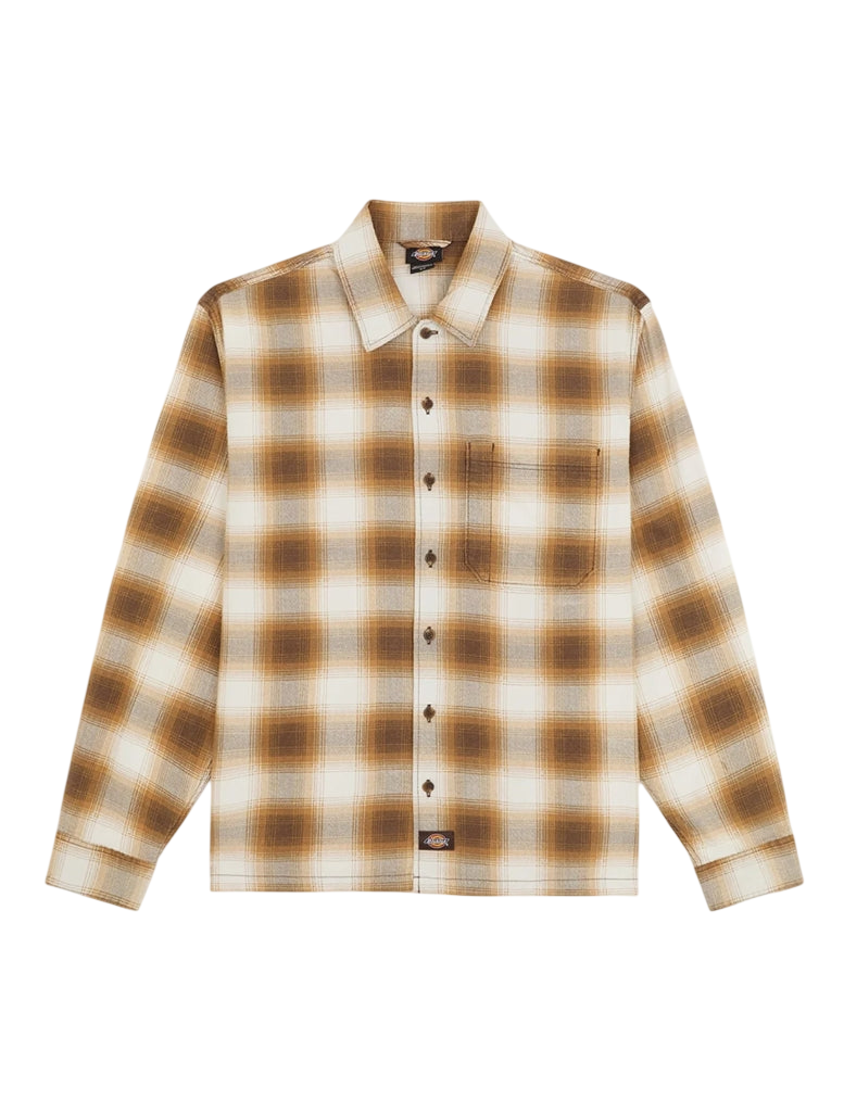 GULFPORT FLANNEL SHIRT CHOCOLATE BROWN