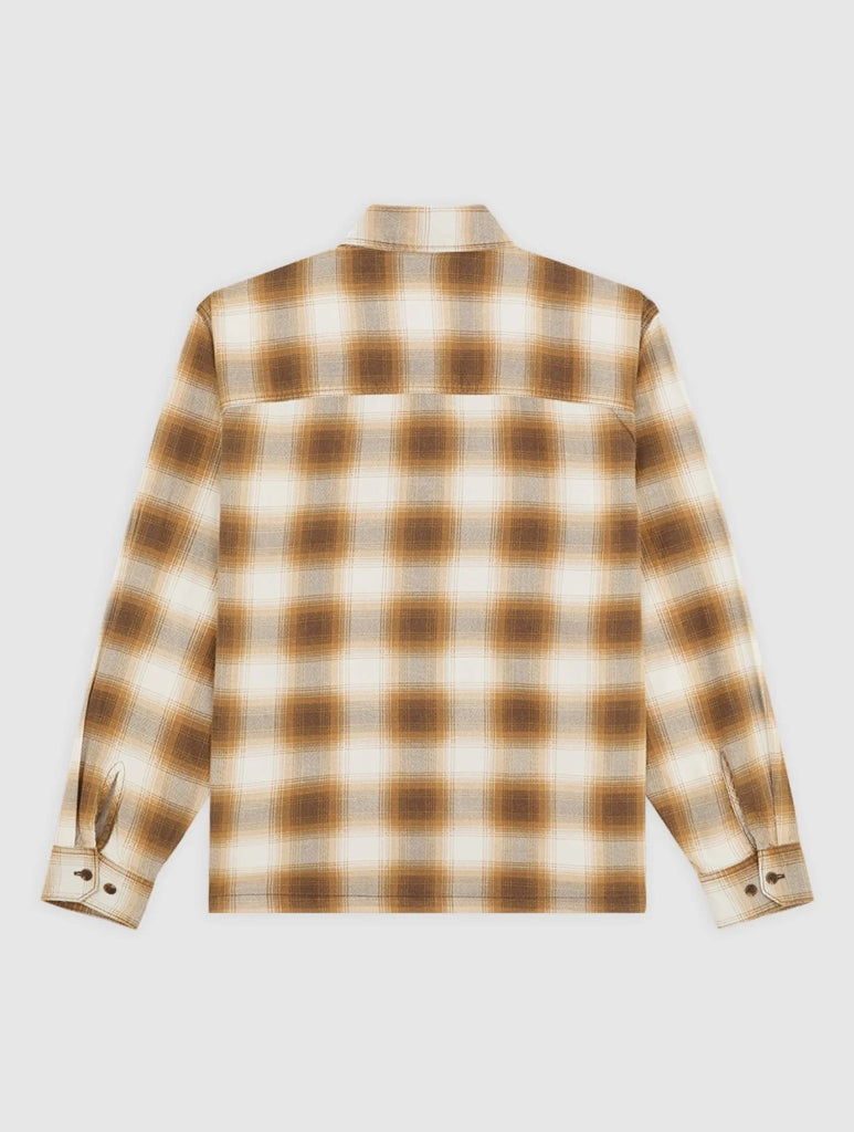 GULFPORT FLANNEL SHIRT CHOCOLATE BROWN