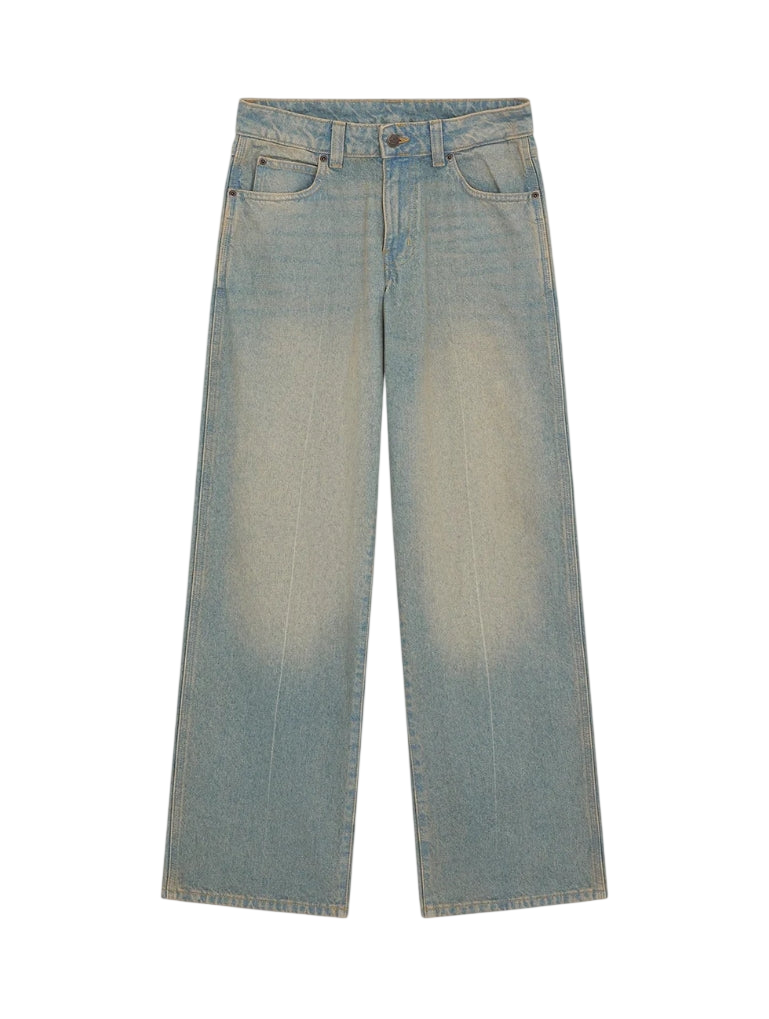 LEESEBURG MID WAIST JEANS LIGHT AGED FADE