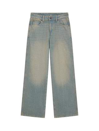 LEESEBURG MID WAIST JEANS LIGHT AGED FADE