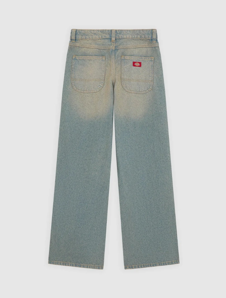 LEESEBURG MID WAIST JEANS LIGHT AGED FADE